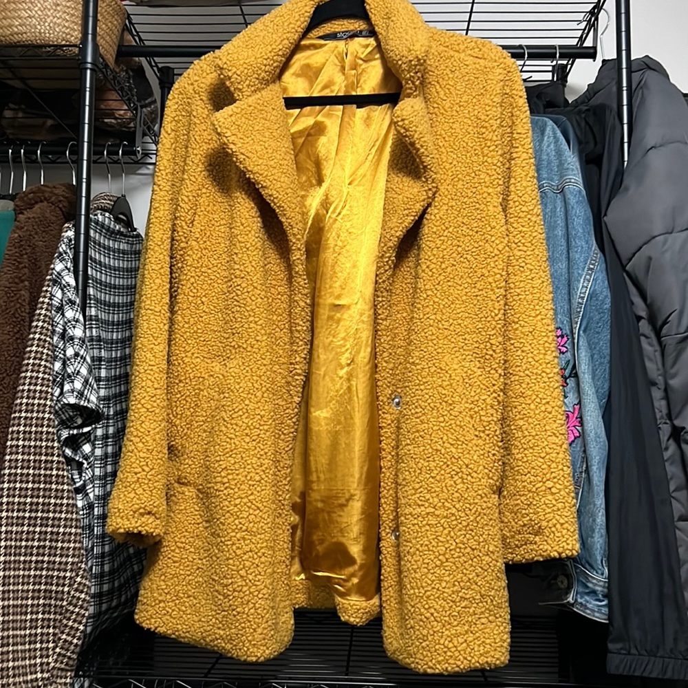 Long teddy coat